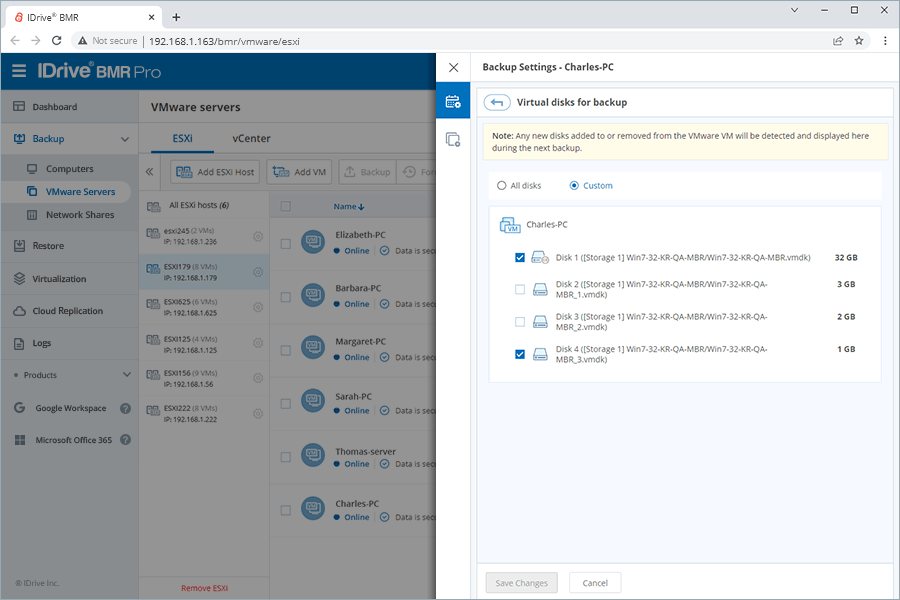 VM restore