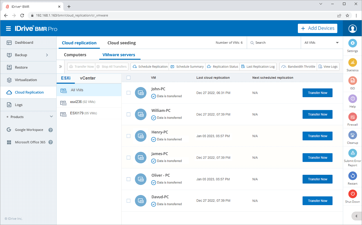 Managment console